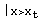 | _ (X>X_t)